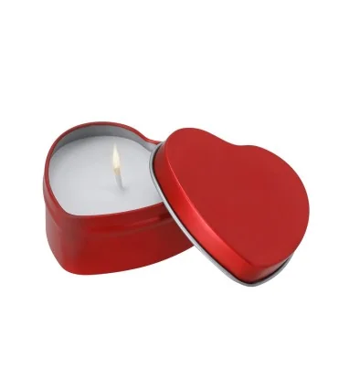 Vela Aromática Linxo de Aroma Vainilla de Aluminio con forma de corazón