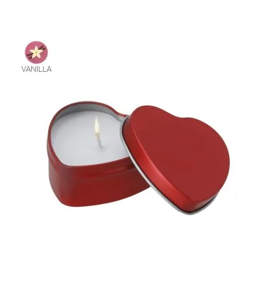 Vela Aromática Linxo de Aroma Vainilla de Aluminio con forma de corazón