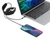 Cable Cargador Herbon USB-C PD 100W con Masajeador de Cuello y Soporte para Móvil