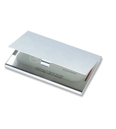 Tarjetero de Aluminio EPSOM Personalizable para Tarjetas de Visita