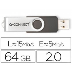 Memoria usb q-connect flash 64 gb 2.0.