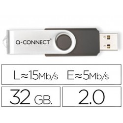 Memoria usb q-connect flash 32 gb 2.0.