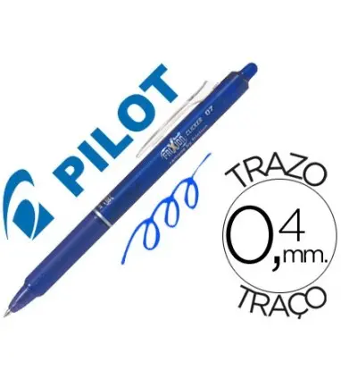 BOLIGRAFO PILOT FRIXION CLICKER BORRABLE 0,7 MM COLOR AZUL