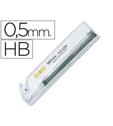 MINAS LIDERPAPEL GRAFITO 0.5 MM HB TUBO DE 12 MINAS