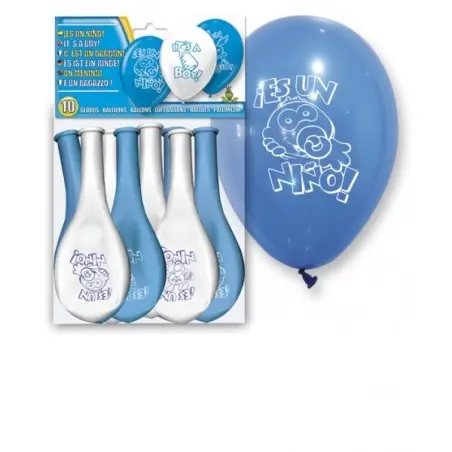 SET 10 GLOBOS "ES UN NI?O"