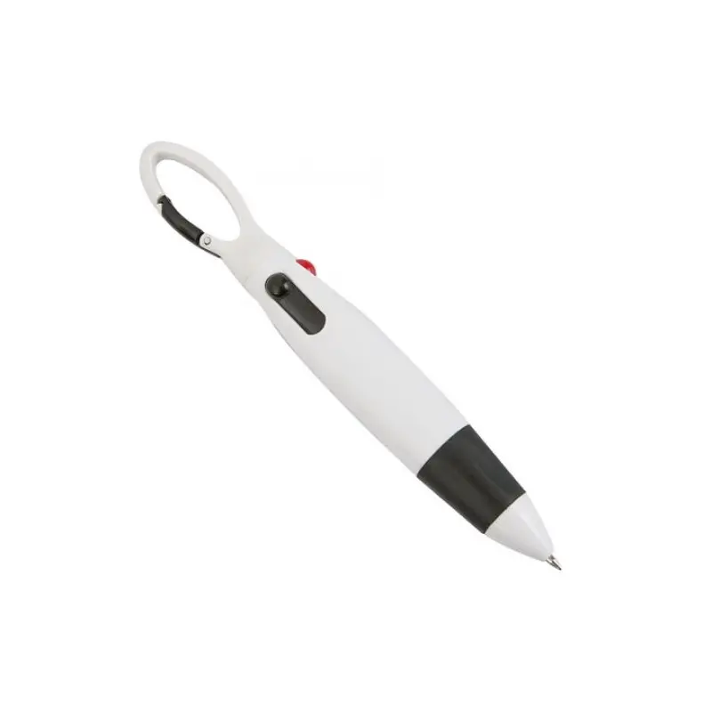 BOLIGRAFO 4 COLORES CON MOSQUETON