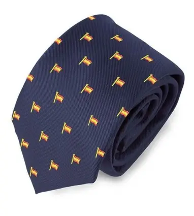 CORBATA BANDERA MASTIL ESPAÑA MARINO