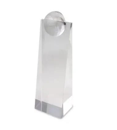 TROFEO CRISTAL FORMA ALTO MUNDO