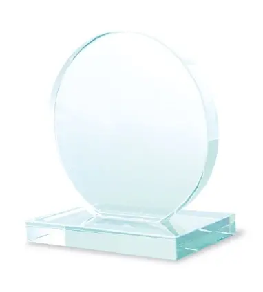 TROFEO VIDRIO FORMA REDONDA