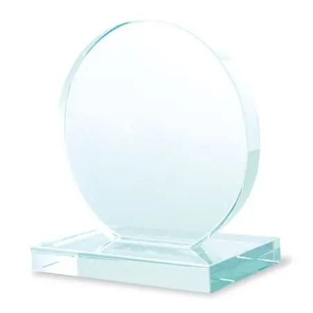 TROFEO VIDRIO FORMA REDONDA