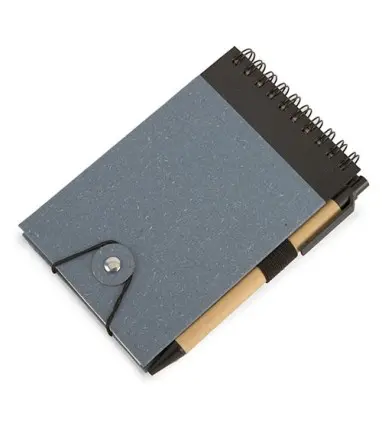 Bloc de notas NOTEBOOK RECICLADO ESTEBAN con boligrafo