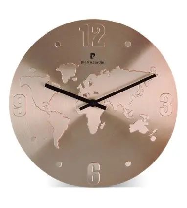 RELOJ MUNDI MAPA PIERRE CARDIN