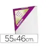 BASTIDOR LIDERCOLOR 10F LIENZO GRAPADO LATERAL ALGODON 100% MARCO PAWLONIA 1,8X3,8 CM BORDES MADERA 55X46 CM