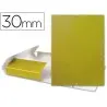CARPETA PROYECTOS LIDERPAPEL FOLIO LOMO 30MM CARTON GOFRADO AMARILLA