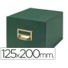 FICHERO FICHAS TELA VERDE 1000 FICHAS N.4 -TAMA?O 125X200 MM