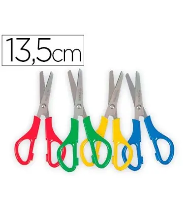 TIJERA ESCOLAR LIDERPAPEL PARA ZURDOS 13,5 CM UNIDAD
