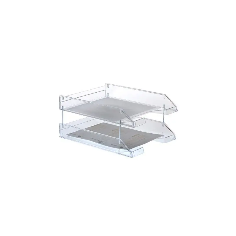 BANDEJA SOBREMESA ARCHIVO 2000 PLASTICO TRANSPARENTE CRISTAL 340X260X60 MM
