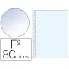 FUNDA MULTITALADRO ESSELTE FOLIO POLIPROPILENO 80 MC CRISTAL CAJA DE 100 UNIDADES