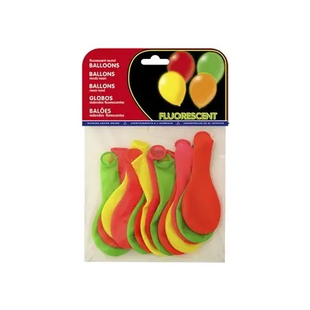 GLOBOS FLUORESCENTES BOLSA DE 15 UNIDADES