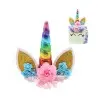 CAKE TOPPER UNICORNIO ARCOIRIS DECORACION TARTAS