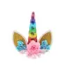 CAKE TOPPER UNICORNIO ARCOIRIS DECORACION TARTAS
