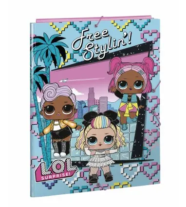 CARPETA FOLIO 3 SOLAPAS LOL SURPRISE "HEARTS"