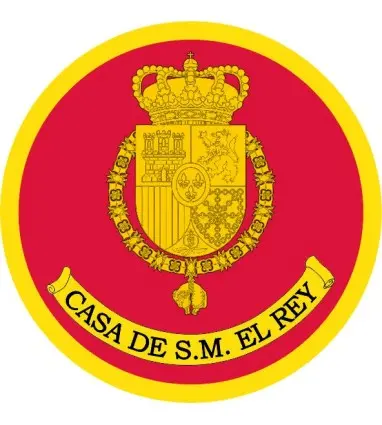 Pegatina Casa Real Felipe VI Redondo Con Orla