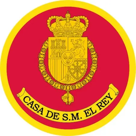Pegatina Casa Real Felipe VI Redondo Con Orla