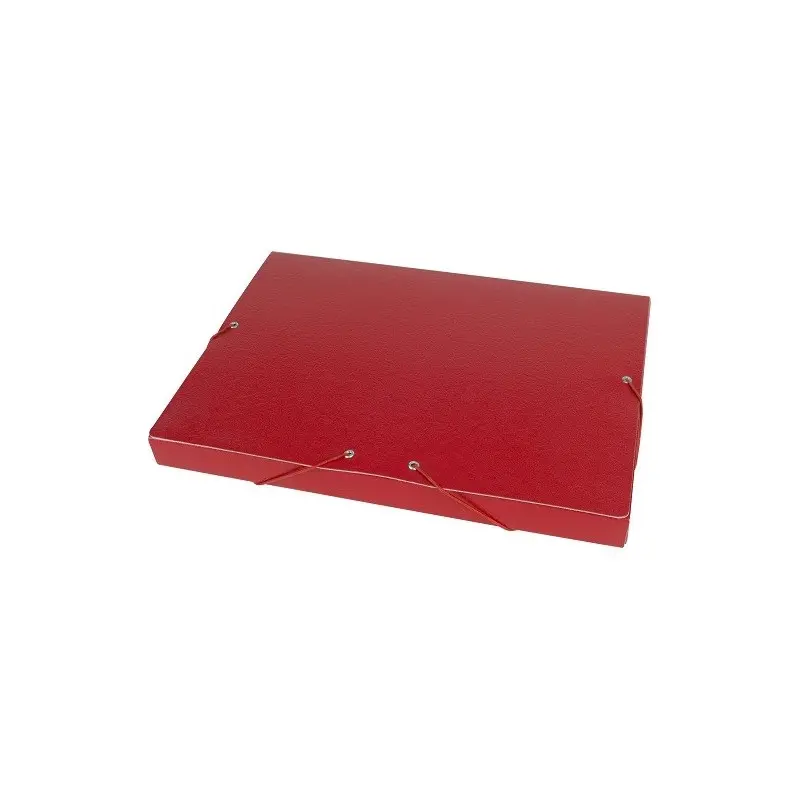 CARPETA PROYECTOS LIDERPAPEL FOLIO LOMO 30MM CARTON GOFRADO ROJA
