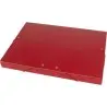 CARPETA PROYECTOS LIDERPAPEL FOLIO LOMO 30MM CARTON GOFRADO ROJA