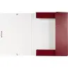 CARPETA PROYECTOS LIDERPAPEL FOLIO LOMO 30MM CARTON GOFRADO ROJA