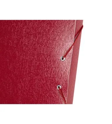 CARPETA PROYECTOS LIDERPAPEL FOLIO LOMO 30MM CARTON GOFRADO ROJA