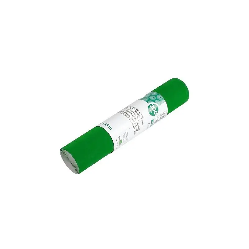 ROLLO ADHESIVO LIDERPAPEL UNICOLOR VERDE BRILLO ROLLO DE 0,45 X 20 MT