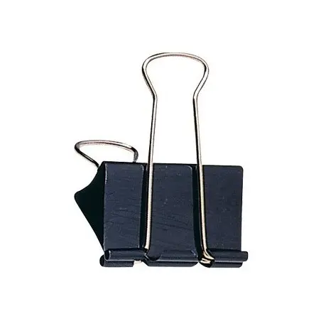 Pinza metalica q-connect reversible n.1 19 mm caja de 10 unidades.