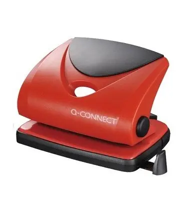 Taladrador q-connect kf02156 -abertura 2 mm -capacidad 20 hojas