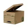 CAJON FELLOWES CARTON RECICLADO PARA ALMACENAMIENTO DE ARCHIVADORES CAPACIDAD 4 CAJAS DE ARCHIVO 80 MM