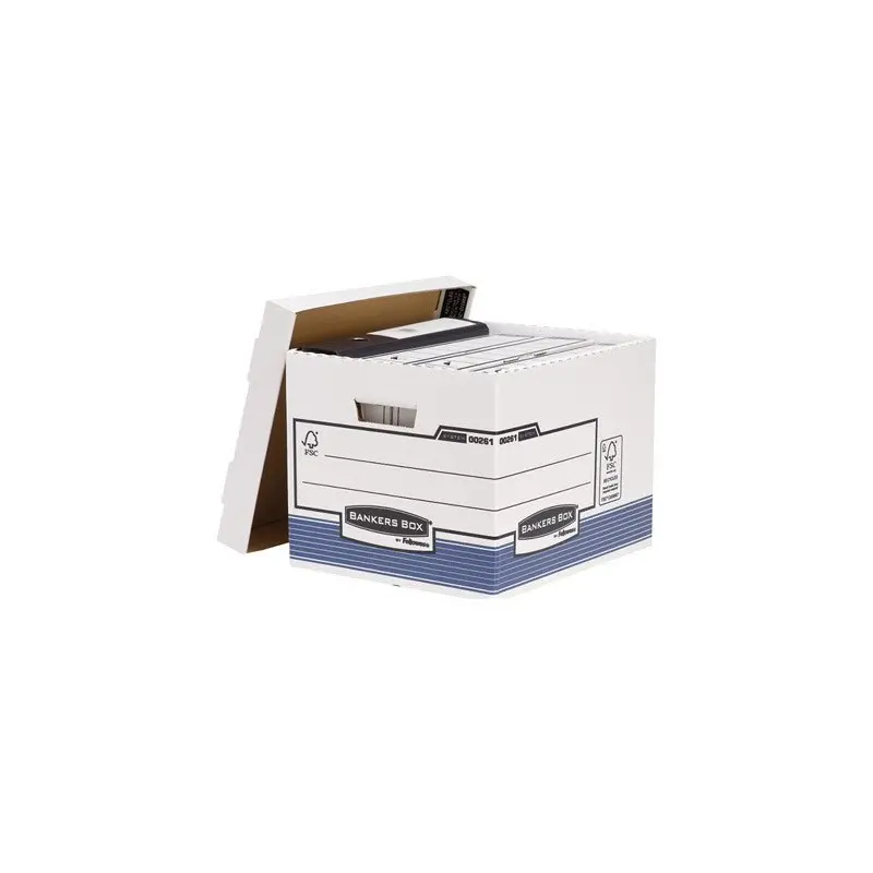 Cajon fellowes carton reciclado para almacenamiento de archivo capacidad 4 cajas de archivo tamaño din a4 78290