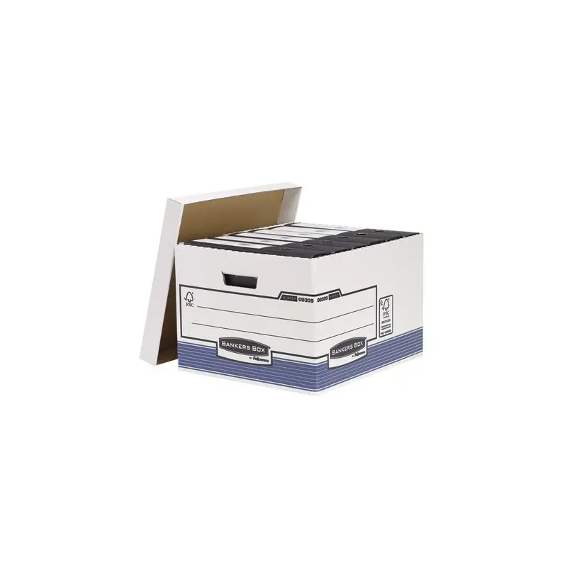 Cajon fellowes carton reciclado para almacenamiento de archivo capacidad 4 cajas de archivo tamaño folio
