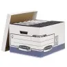 Cajon fellowes carton reciclado para almacenamiento de archivo capacidad 4 cajas de archivo tamaño folio
