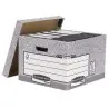 Cajon fellowes carton reciclado para almacenamiento de archivo capacidad 4 cajas de archivo tamaño folio 78287