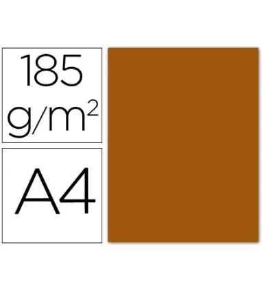 Cartulina guarro din a4 cuero 185 gr paquete 50 hojas
