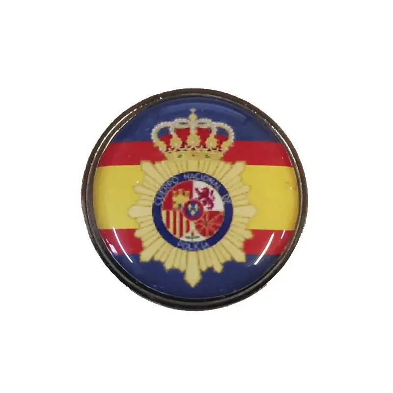 Pin Policia Nacional España con Orla en resina