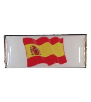 Pin Rectangular España con escudo en resina