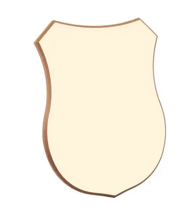 Metopa madera con forma 19 x 14,5 cm Sublimable