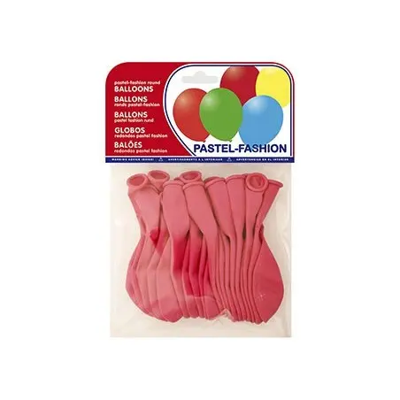 GLOBOS PASTEL FUCSIA BOLSA DE 20 UNIDADES
