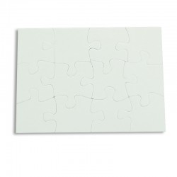 Puzzle de cartón para sublimación de 12 piezas