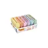 Plastilina jovi 70 tamaño pequeño caja de 6 unidades colores pastel surtidos 50g