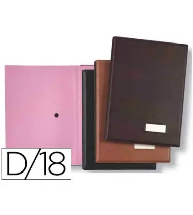 Portafirmas pardo 0875 18 departamentos color negro