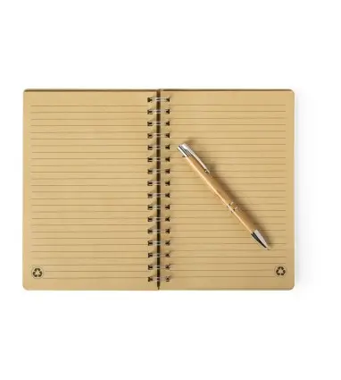 SET Libreta y Boligrafo Bambu HECAN