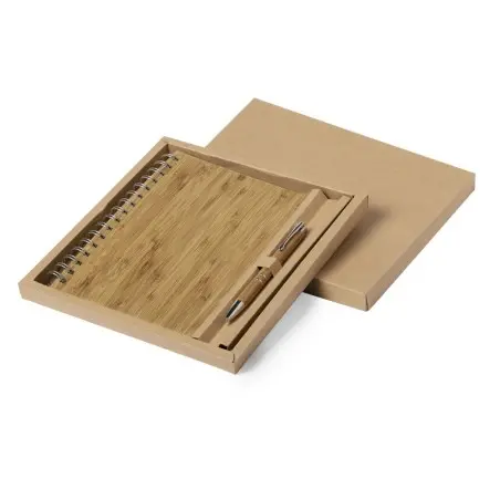 SET Libreta y Boligrafo Bambu HECAN